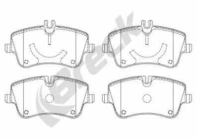 Комплект тормозных колодок, дисковый тормоз BRECK купить